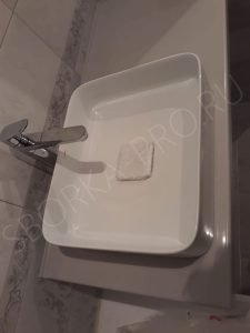 накладная раковина в ванную