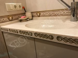 столешница для ванны из искусственного камня