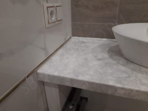 столешница для ванной из искусственного камня apietra